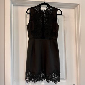 Sandro Paris NWOT black medium dress with lace